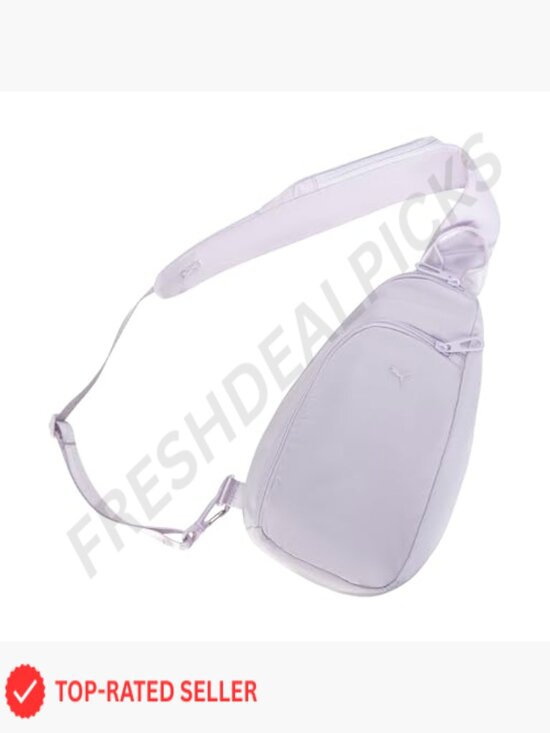 Sporty Hands-Free Sling Bag with Dual Compartments & Reversible Strap main image 2